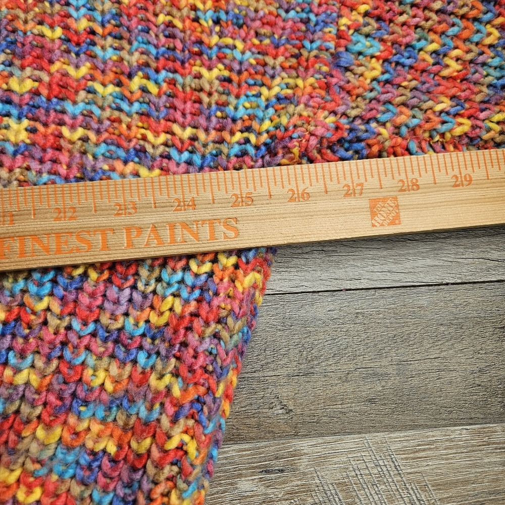 Line And Dot Bonnie Multicolor Cardigan Sweater Medium - Picture 10 of 13